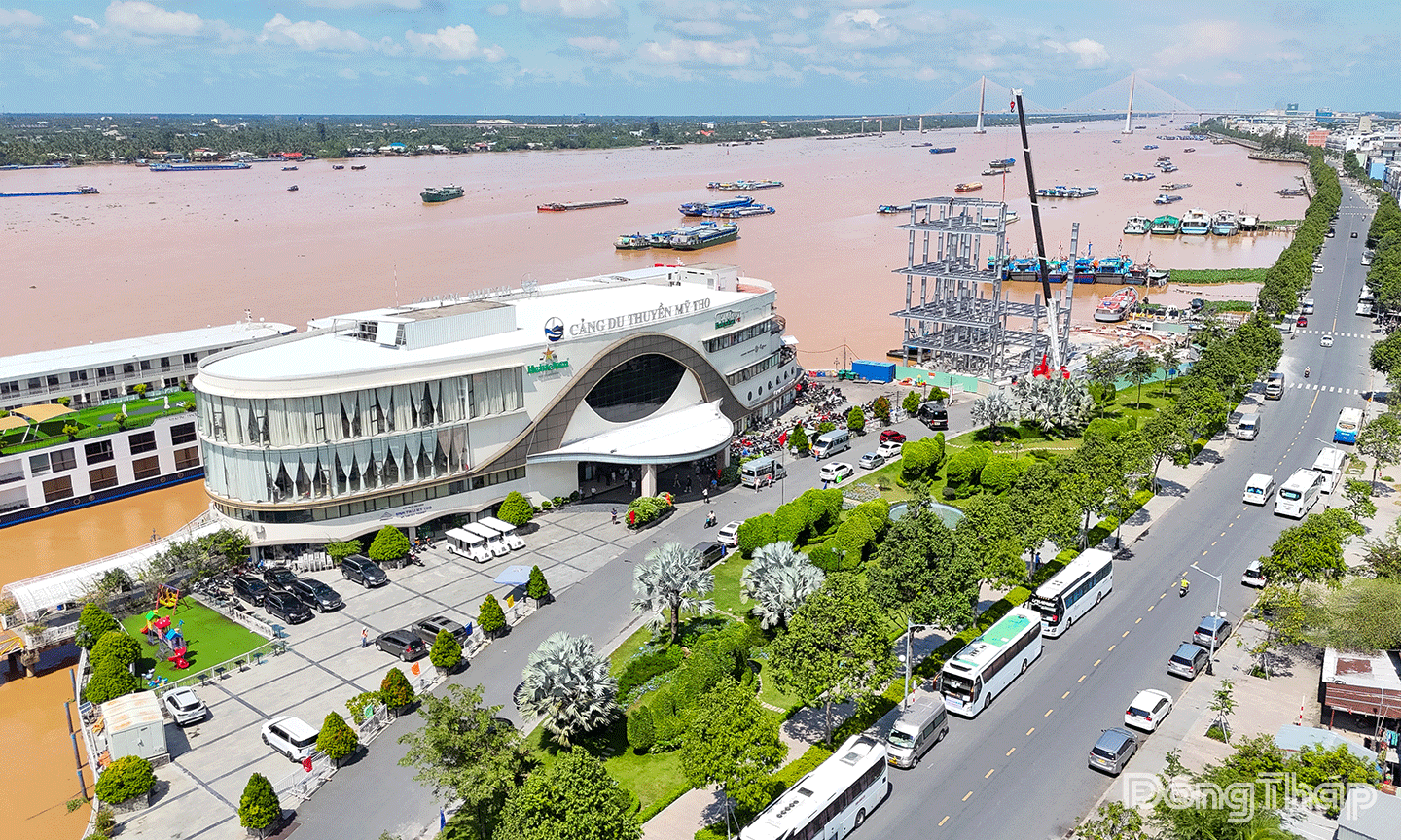 Cảng Du thuyền Mỹ Tho được công nhận là điểm du lịch tiêu biểu của Đồng bằng sông Cửu Long.