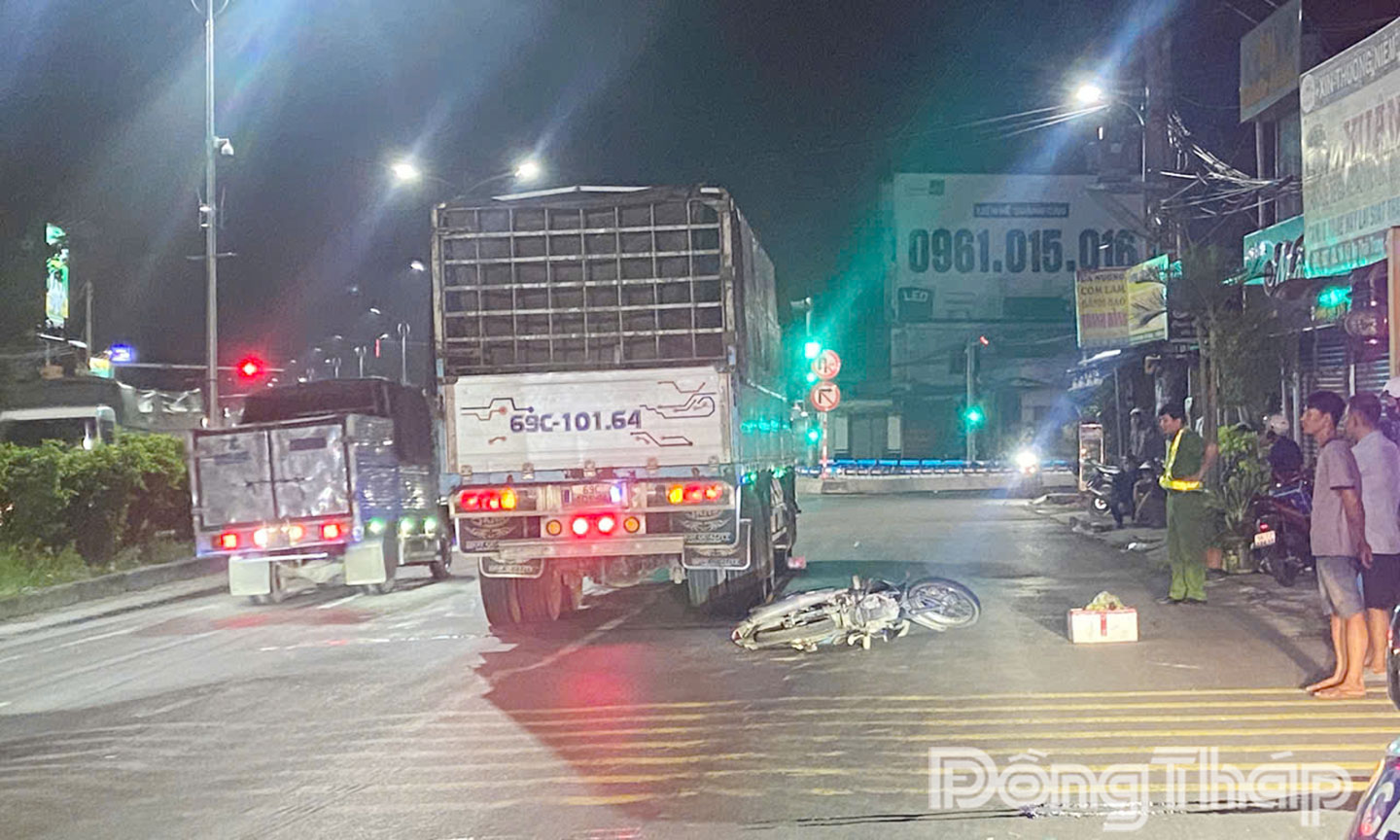 Hiện trường vụ tai nạn.