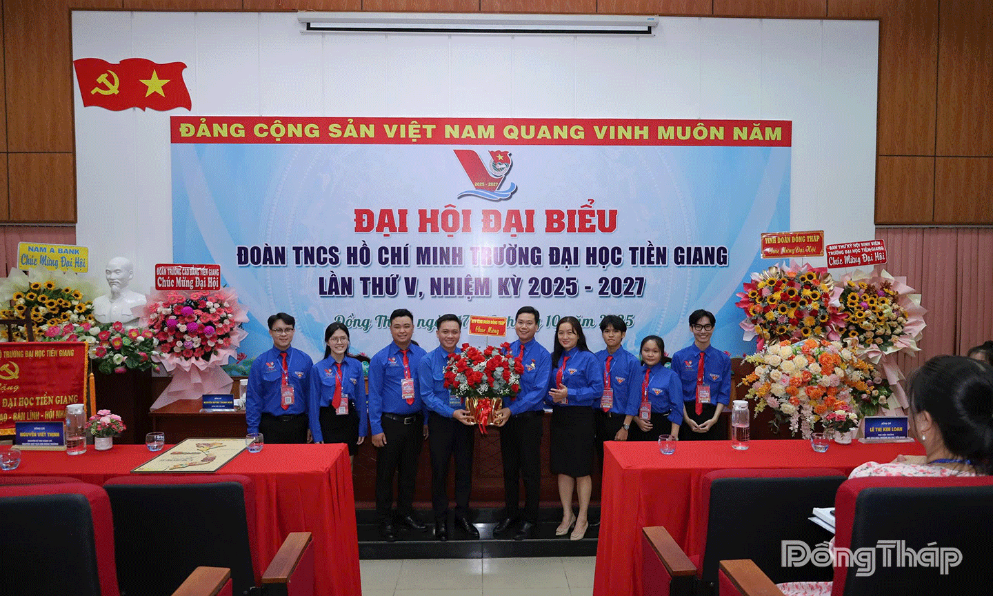 Đồng chí Nguyễn Minh Quân tái đắc cử Bí thư Đoàn Trường Đại học Tiền Giang nhiệm kỳ 2025 - 2027