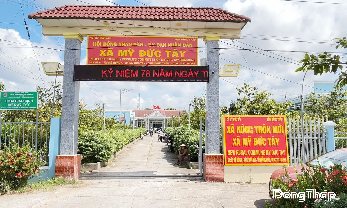 Xã Mỹ Đức Tây quyết tâm xây dựng thành công xã nông thôn mới nâng cao vào năm 2030. 