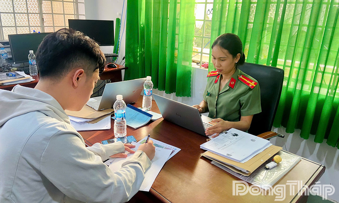 Đối tượng tại cơ quan chức năng.
