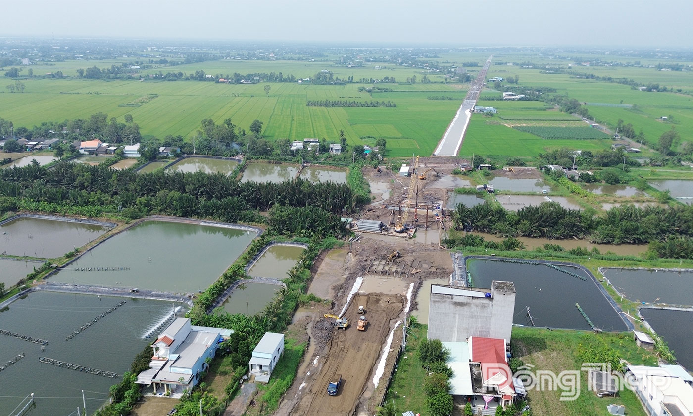 Dự án thành phần 2 thuộc Dự án Đường tỉnh 864 đang được đẩy nhanh tiến độ thi công.