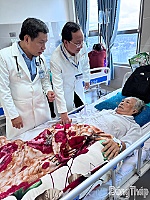 Bệnh viện Đa khoa Tiền Giang thực hiện thành công kỹ thuật lấy huyết khối bằng dụng cụ cơ học