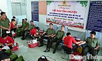 Cán bộ, chiến sĩ Công an tỉnh Đồng Tháp hiến tặng gần 250 đơn vị máu