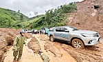 Khuyến cáo tạm thời không di chuyển trên đường Hồ Chí Minh hướng Quảng Ngãi - Đà Nẵng do sạt lở
