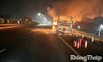 Xe khách bốc cháy trên cao tốc TP. Hồ Chí Minh - Trung Lương