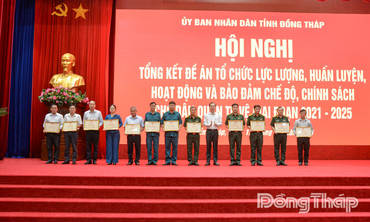 Đồng Tháp: Bảo đảm đầy đủ, kịp thời cho công tác lực lượng, huấn luyện, hoạt động của Dân quân tự vệ