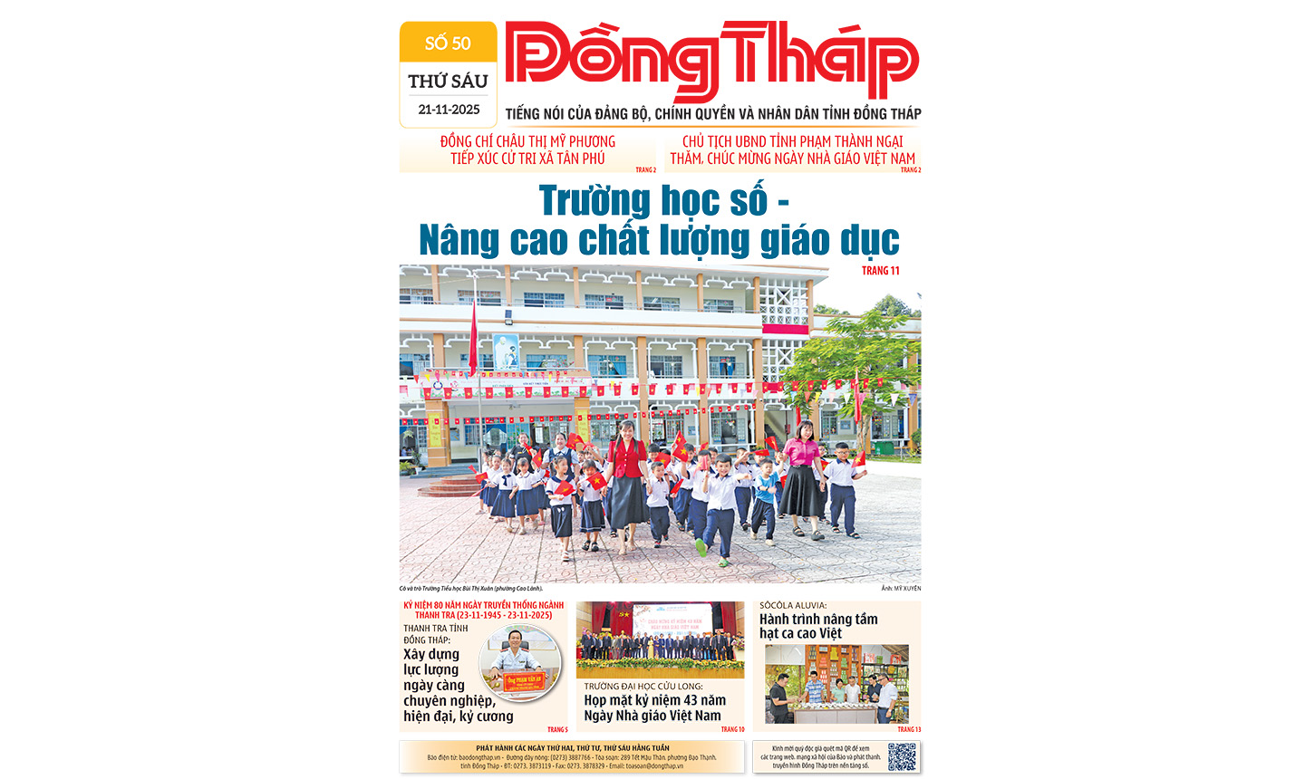 Đón đọc Báo Đồng Tháp số ra ngày 21-11