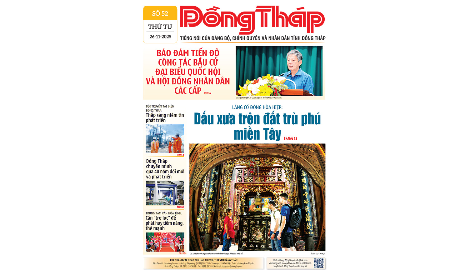 Đón đọc Báo Đồng Tháp số ra ngày 26-11