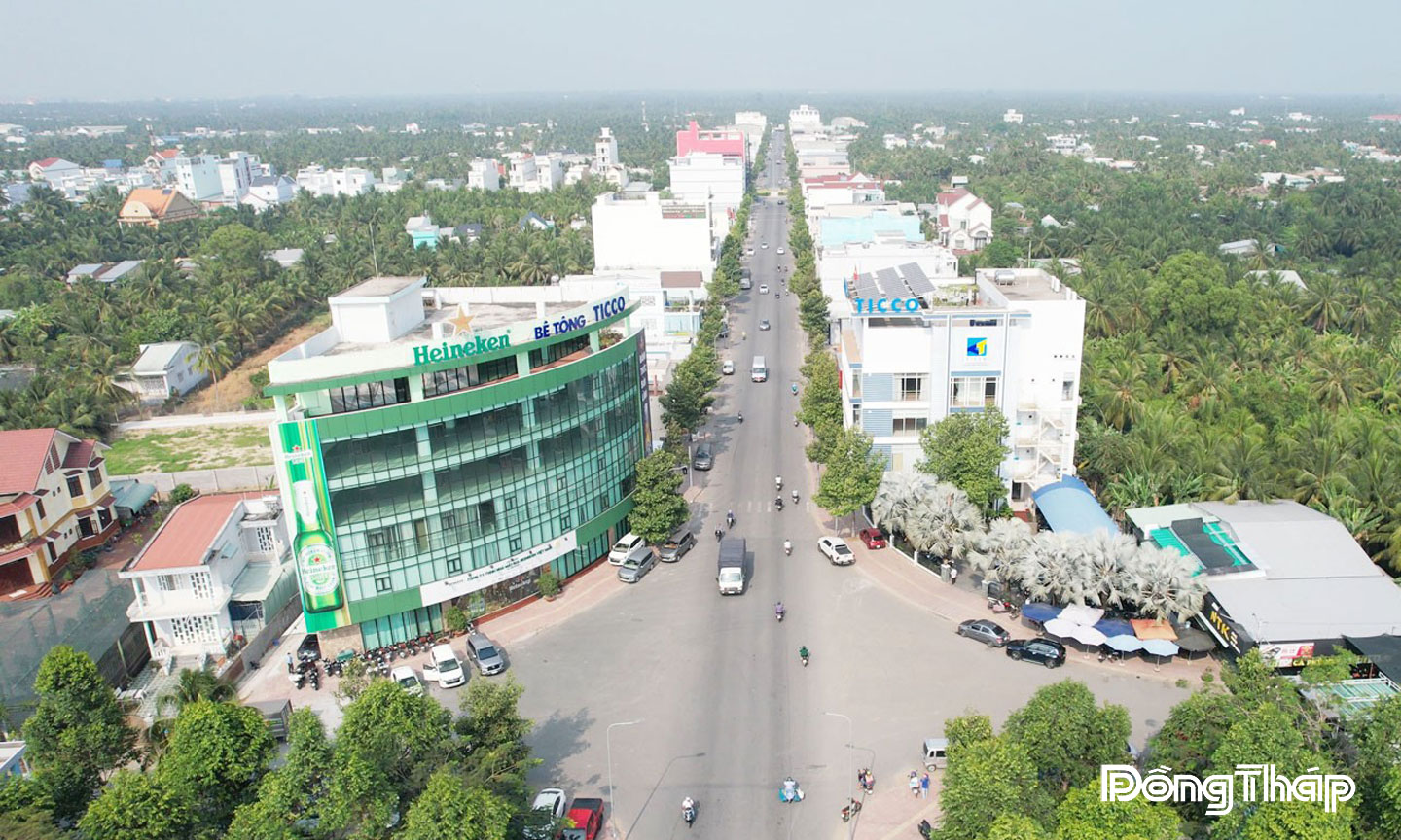 Phường Trung An tập trung phát triển công nghiệp, tiểu thủ công nghiệp, thương mại, dịch vụ và nông nghiệp đô thị. Ảnh: MINH THÀNH