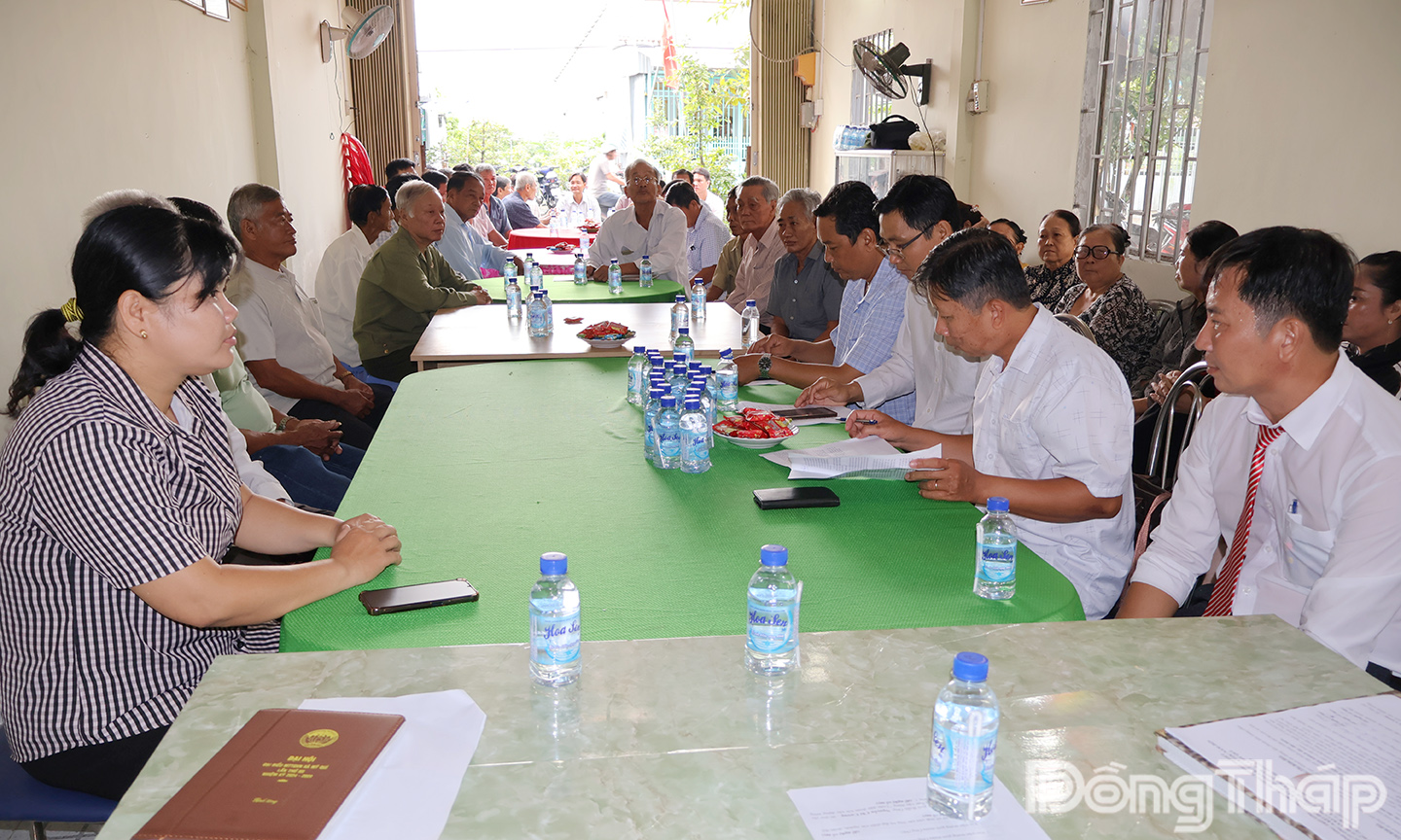 Quang cảnh Ngày hội Đại đoàn kết toàn dân tộc ấp Mỹ Phước 1, xã Mỹ Quí.