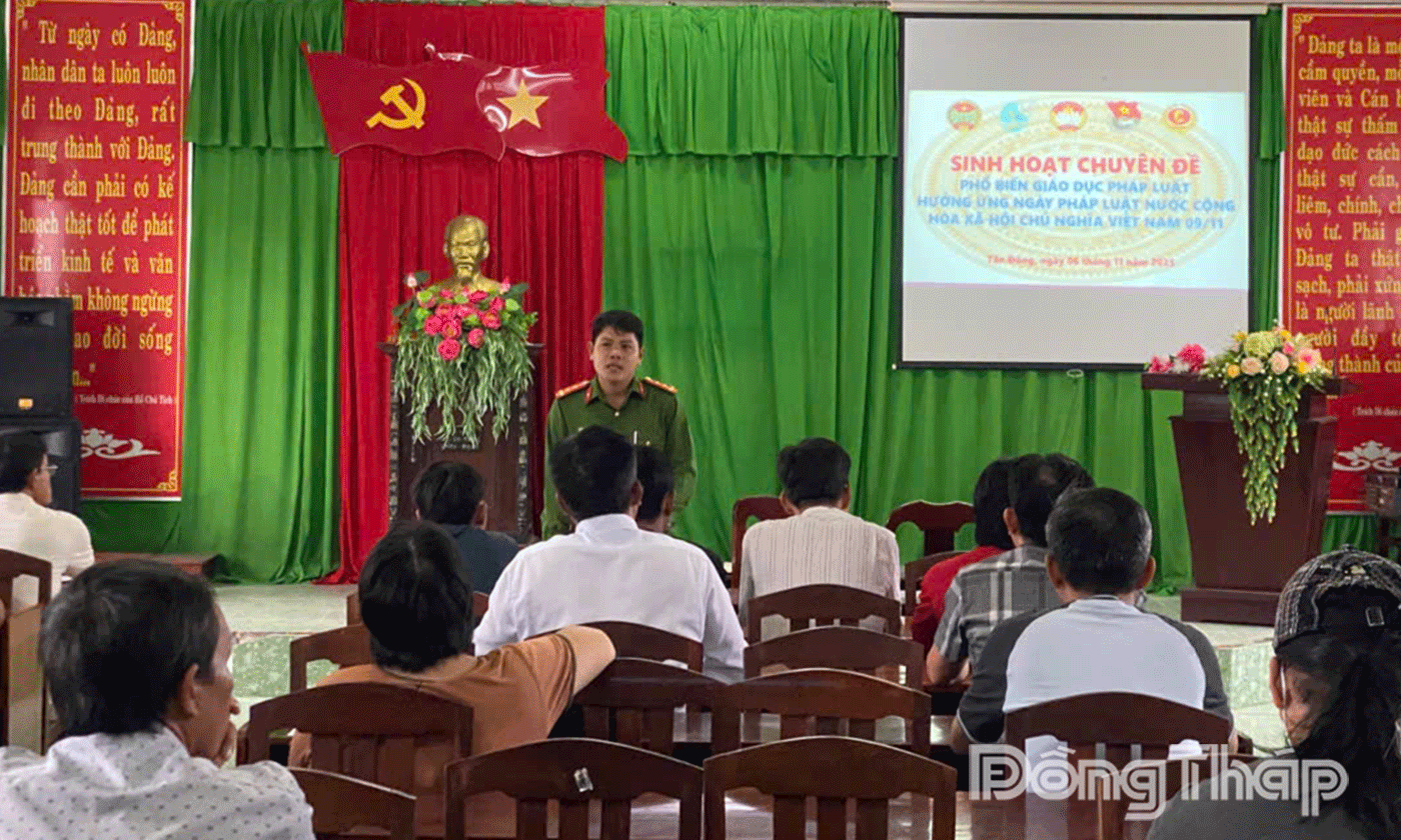 Tuyên truyền, phổ biến giáo dục pháp luật.