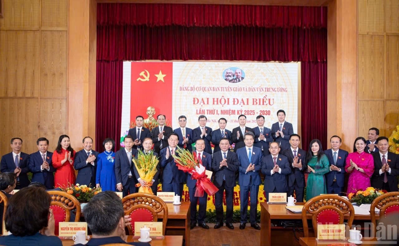  Đại hội đại biểu Đảng bộ cơ quan Ban Tuyên giáo và Dân vận Trung ương lần thứ I, nhiệm kỳ 2025-2030. 